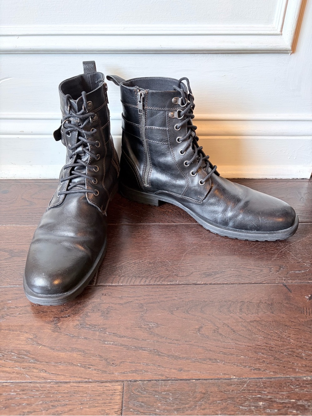 Aston Grey Rockcastle 2 Leather Combat Boots